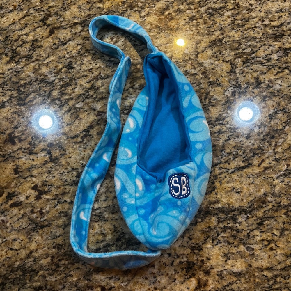 Fiesta Swaddle Babies Sling Carrier Plush Stuffed Animal Toy Blue Tie-dye